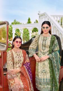 Alok suit bin saeed-15 ikat wholesale jam satin dress material